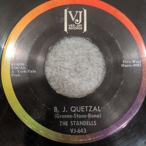 The Standells B. J. Quetzal / The Boy Next Door 45 RPM Vee-Jay Records VJ-643